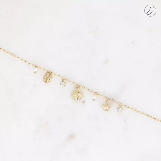 Bracelet de cheville Coquillage